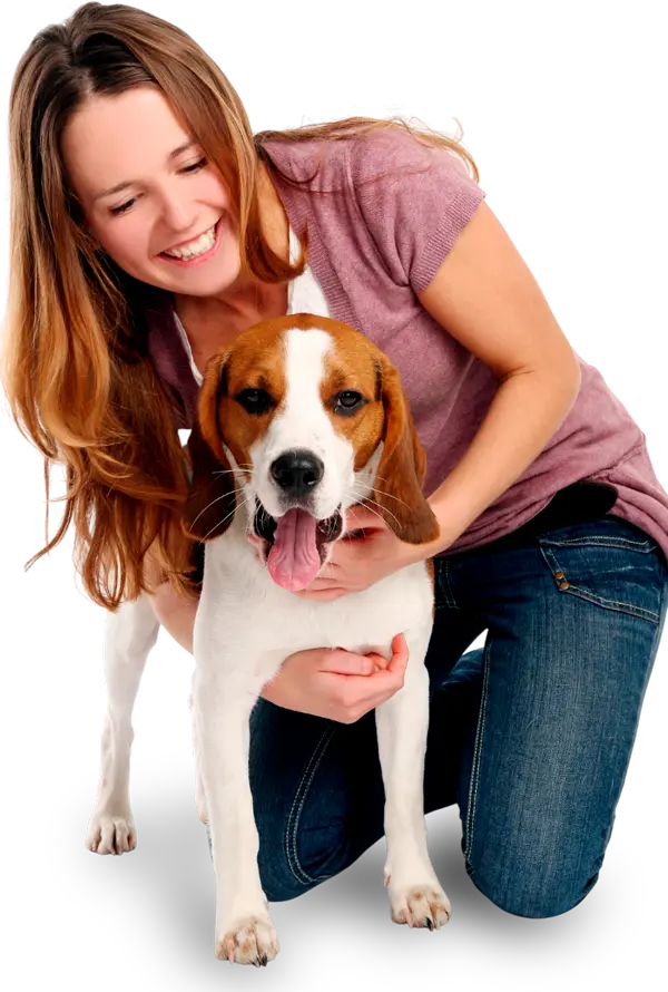 young-woman-with-dog